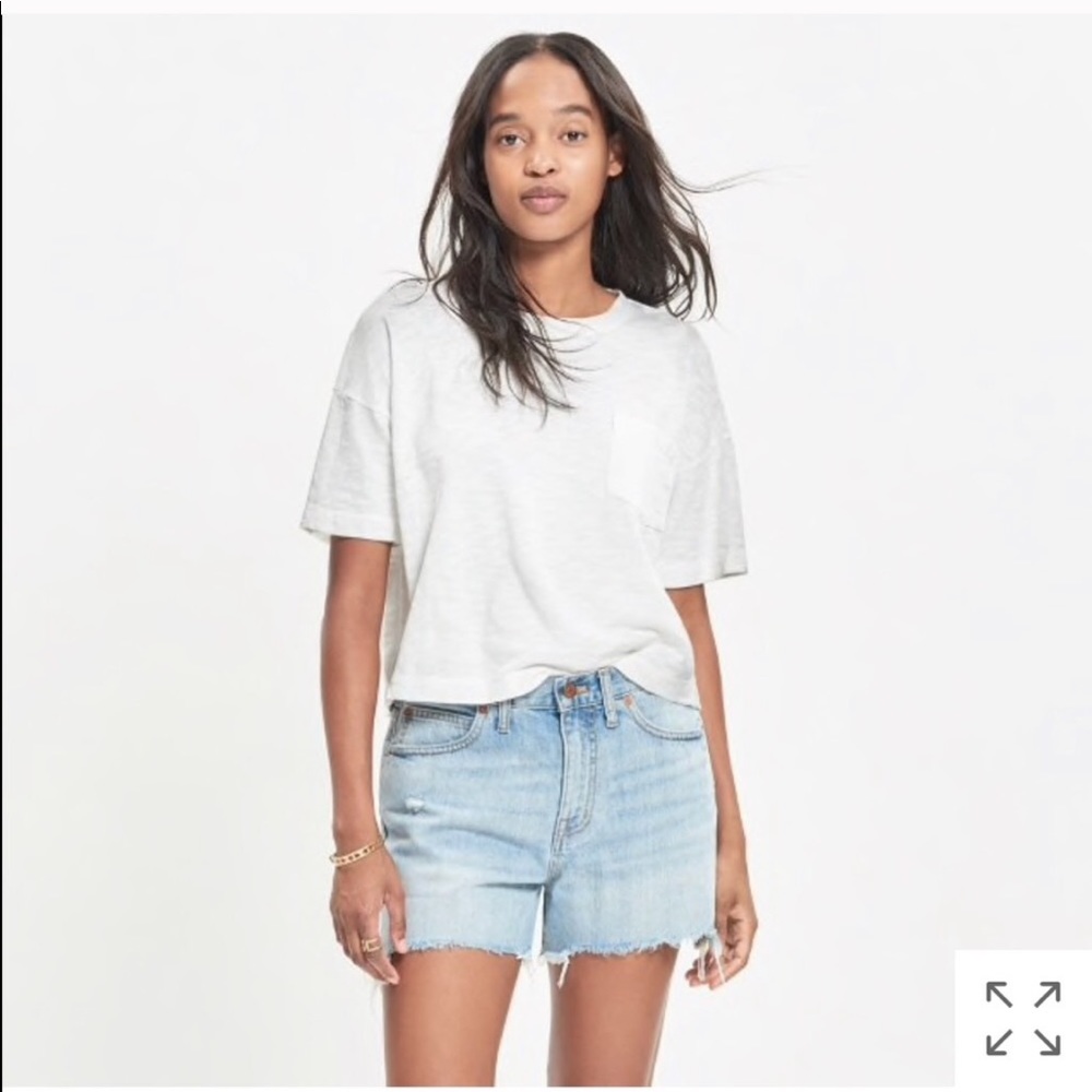 Madewell denim boyshorts light wash
